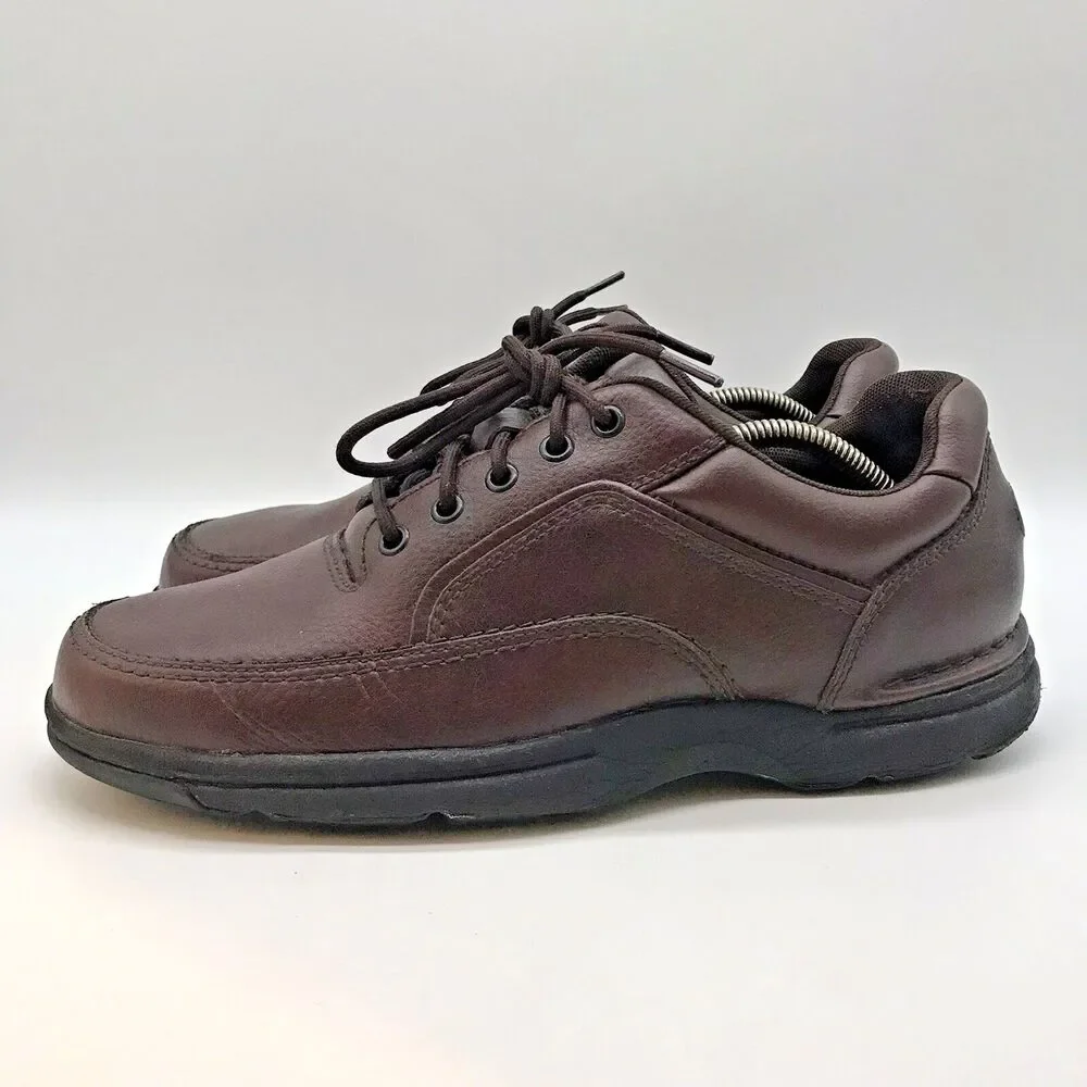 Rockport Ridgefield Eureka Oxford K71201 Men's 11.5M Brown Lace Up Leather Shoes